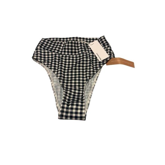 Reformation size XS Kona high rise bikini bottom checkered - NWT - Picture 3 of 8